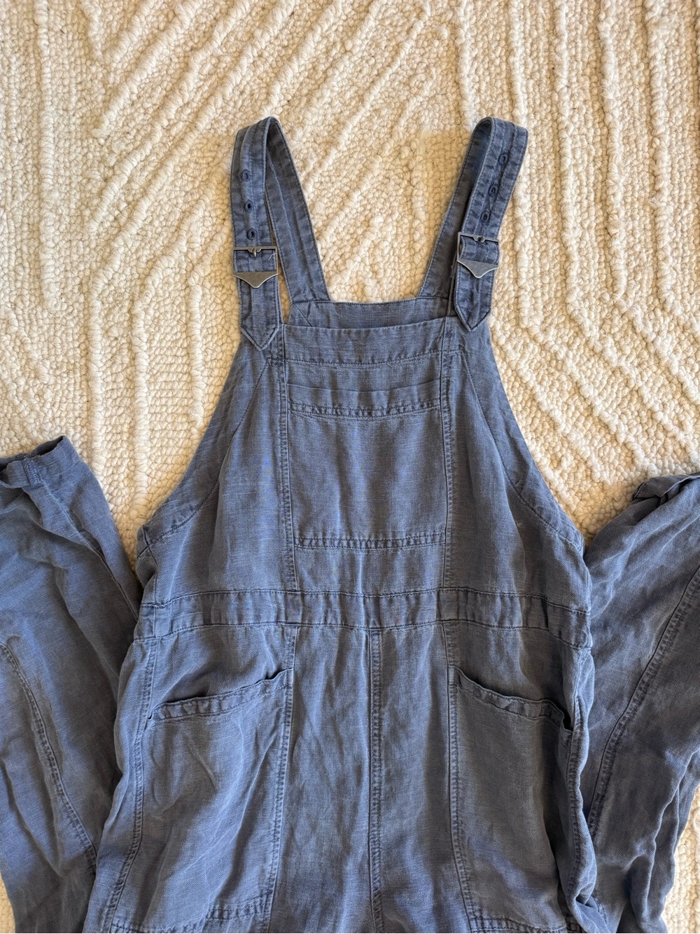 Nicole miller New York Washed Blue Women's Overalls Jumpsuit